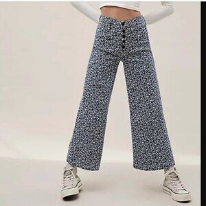 Mother Denim The Pixie Sailor Ankle in Found at Sea Anchors Wide Leg Crop 27